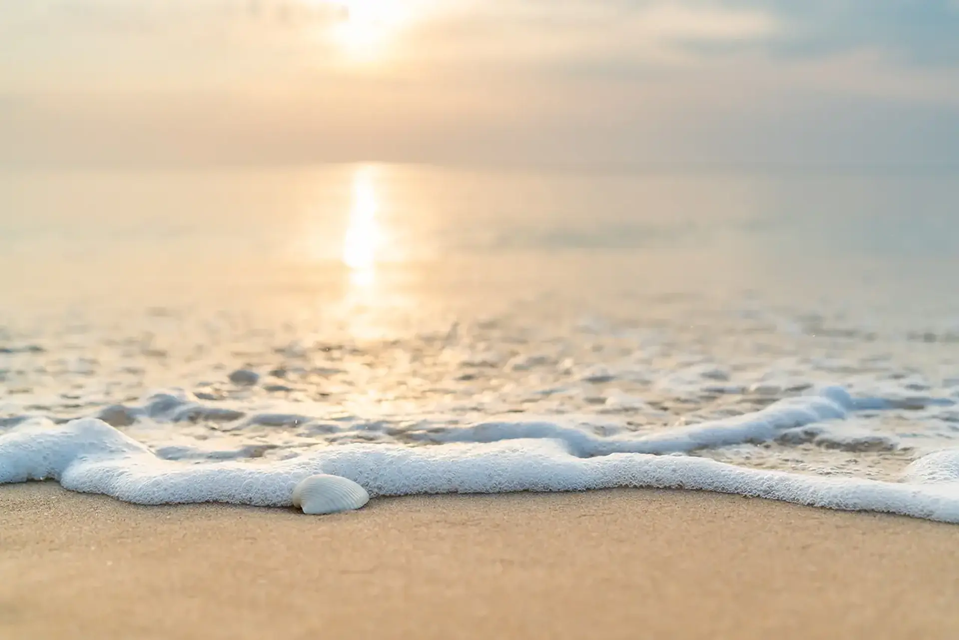 Soft morning light over the ocean
